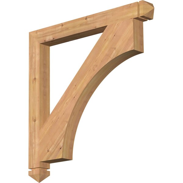 Ekena Millwork Westlake Arts & Crafts Smooth Bracket, Western Red Cedar, 3 1/2"W x 36"D x 36"H BKT04X36X36WTL03SWR - main